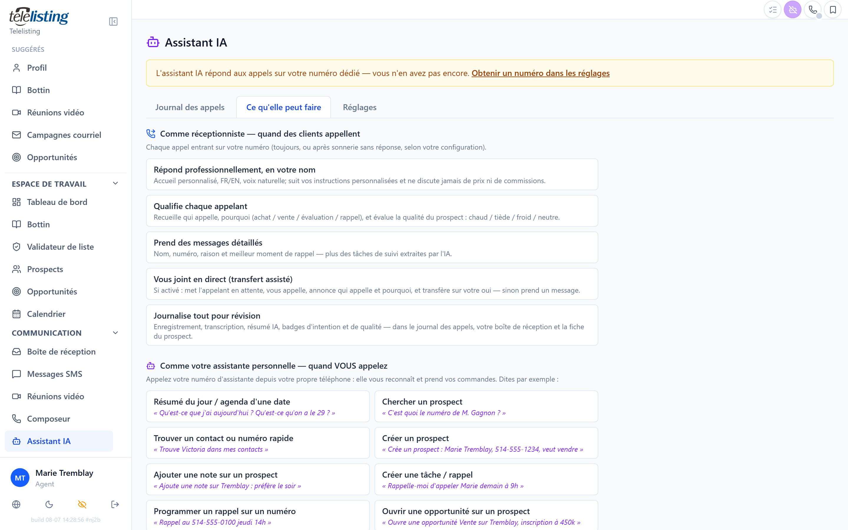 Assistant IA Telelisting